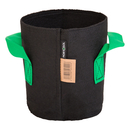 3L Fabric pot black/green - 15x17cm
