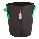 10L Fabric pot black/green - 22x27cm