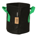 5L Fabric pot black/green - 18x20 cm