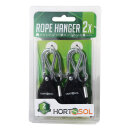 Adjustable rope hanger 1/8 metal carabiner 68kg 2m