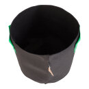 25L Fabric pot black/green - Ø30x36cm