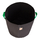 75L Fabric pot black/green - Ø44x50cm